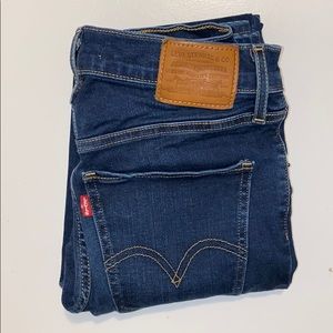 Levi’s Dark Wash Mile High Skinny Jeans